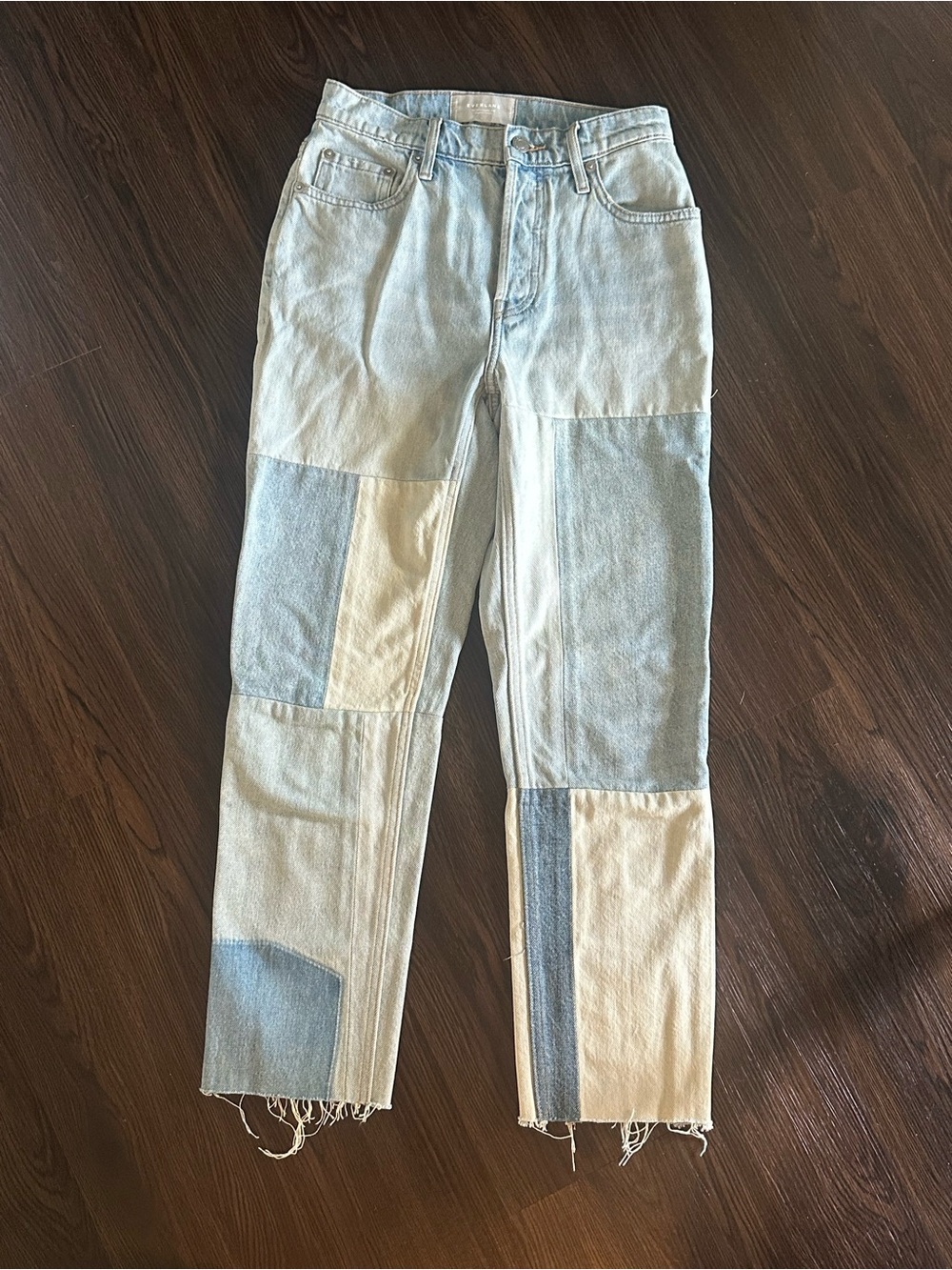 Everlane Light Blue Patchwork Jeans - size 24